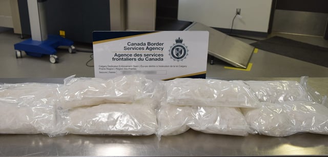 Contraband seized by border officials.