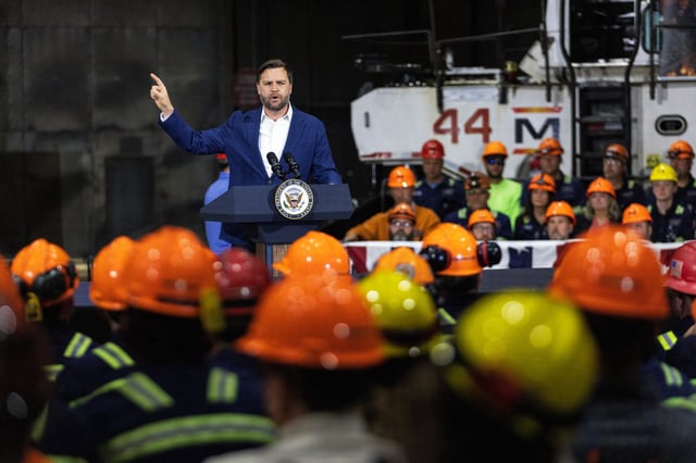 Vice President JD Vance delivers remarks on the "One Big Beautiful Bill" at Metallus, in Canton, Ohio, on July 28, 2025.