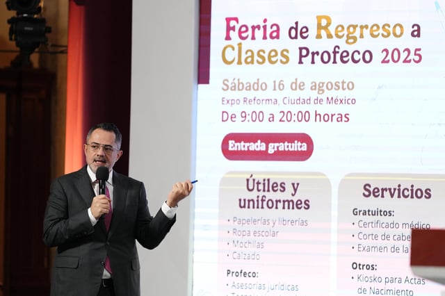El procurador Iván Escalante Ruiz realizó una invitación a la feria que se realizará el 16 de agosto en Expo Reforma donde participarán más de 50 proveedores con descuentos de hasta el 50%