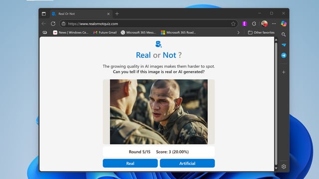 A quiz from Microsoft allows you to test if you can identify AI images.