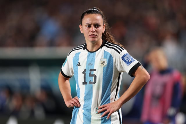 Florencia Bonsegundo of Argentina looks on during the FIFA Women&#39;s World Cup Australia &amp; New Zealand 2023 Group G match between Italy and Argentina at Eden Park on July 24, 2023 in Auckland, New Zealand.