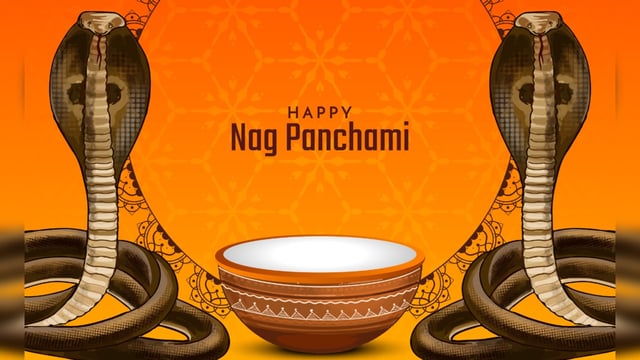 Happy Nag Panchami 2025: Puja Muhurat, Significance, Wishes & More (Image Credits: FreePik)FreePik)