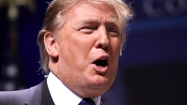 Donald Trump signed two executive orders shaping the US's approach to homelessness before jetting off to Scotland. Image: Gage Skidmore