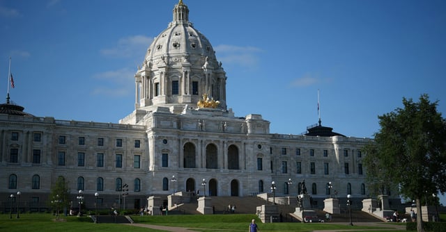 The last mourners trickle out of the Minnesota State Capitol after the Lying in State for Minnesota State Representative Melissa Hortman, Mark Hortman and their dog, Gilbert, in St. Paul, Minn. on Friday, June 27, 2025.