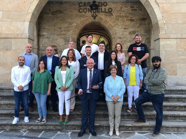 Integrantes de la corporación municipal de Noia.