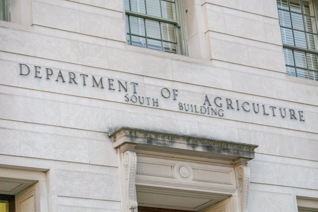 The Department Of Agriculture building in Washington DC on June 12, 2020.