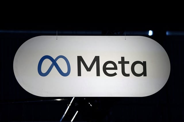 The logo of Meta is seen at the Viva Technology conference dedicated to innovation and startups at Porte de Versailles exhibition center in Paris, France, June 11, 2025. REUTERS/Gonzalo Fuentes/File photo