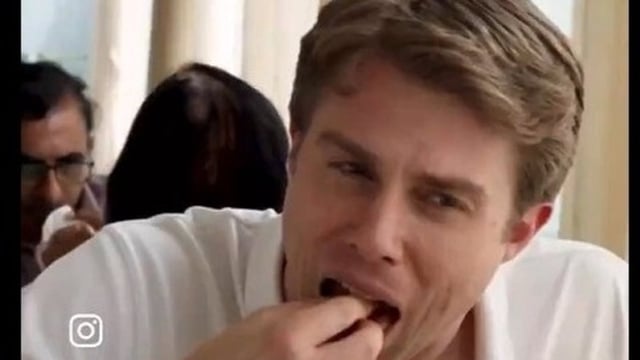 Bret Muller, the CEO of California Burrito enjoys Jolada Rotti meals in Bengaluru