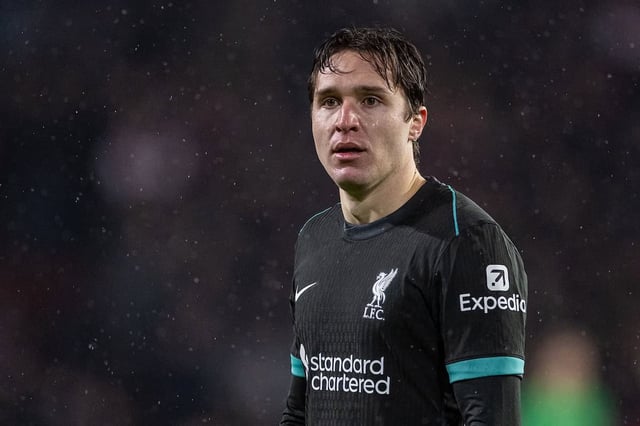 EINDHOVEN, NETHERLANDS - Wednesday, January 29, 2025: Liverpool's Federico Chiesa during the UEFA Champions League Matchday 8 game between PSV Eindhoven and Liverpool FC at the Philips Stadion. (Photo by David Rawcliffe/Propaganda)