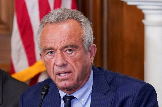 U.S. Health and Human Services (HHS) Secretary Robert F. Kennedy Jr., speaks on Capitol Hill in Washington, D.C., U.S., July 15, 2025. REUTERS/Ken Cedeno/File Photo/File Photo