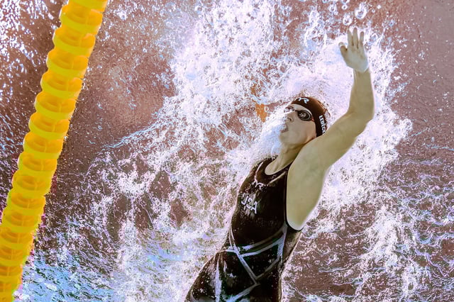 Ledecky finished five seconds clear of second-placed Simona Quadarella in the 1,500m freestyle final.