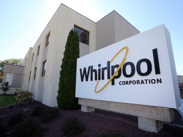 The administrative entrance at the Whirlpool plant in Clyde, Ohio, U.S. October 3, 2017. REUTERS/Aaron Josefczyk/File Photo