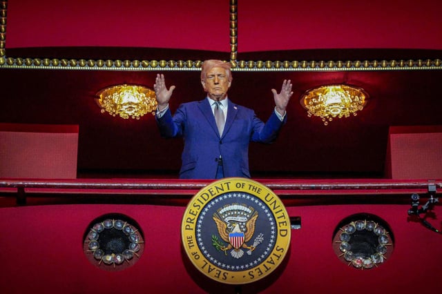 Donald Trump at the John F. Kennedy Center for the Performing Arts on March 17, 2025 in Washington, D.C.