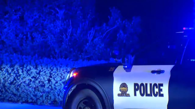 FILE: A Chula Vista police car is seen with its lights on in this undated photo.