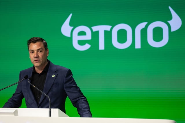 Yoni Assia, cofounder and CEO of eToro, during his company&#39;s May IPO.