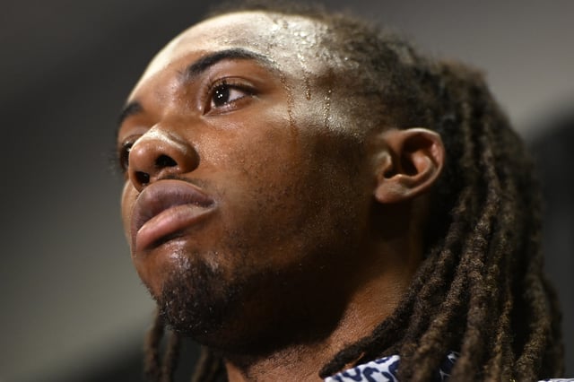 William McNeil Jr. looks on during a press conference Tuesday, July 29, 2025, in Chicago. (AP Photo/Paul Beaty)