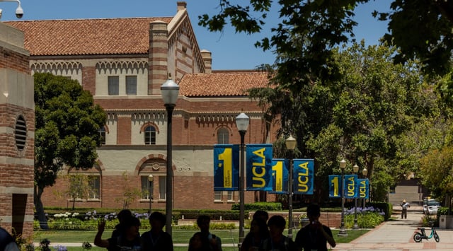 People walk around UCLA on Thursday, July 10, 2025 in Westwood, CA. (Juliana Yamada / Los Angeles Times via Getty Images)