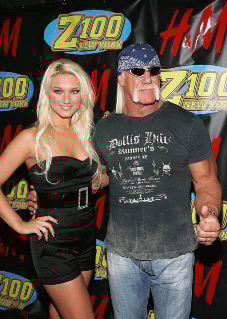 Brooke Hogan Oleksy, pictured in 2006, is paying tribute to her dad and WWE icon Hulk Hogan.