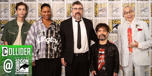 Custom image of the cast and crew for The Toxic Avenger (2025) at SDCC 2025