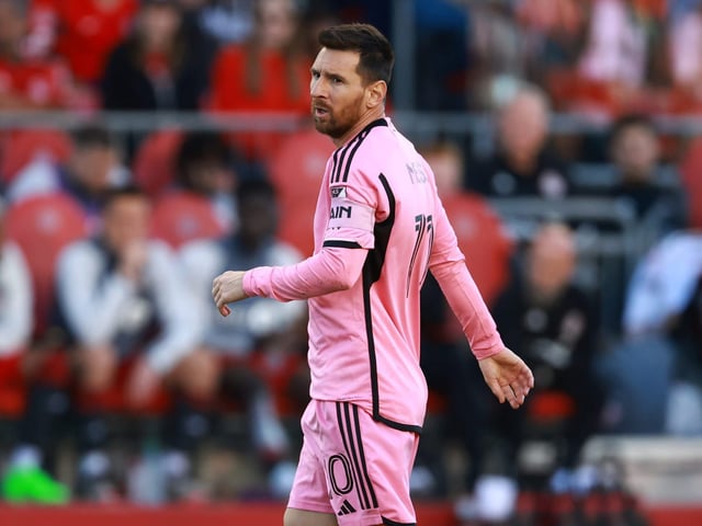 Lionel Messi during a 2024 Inter Miami match.