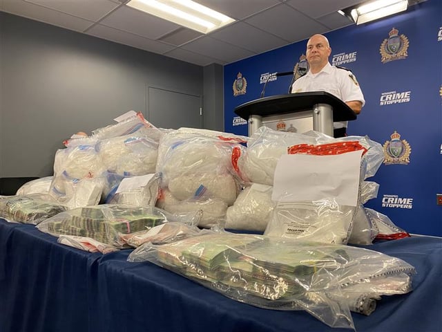 Winnipeg police say they've seized $2.2 million in meth and cocaine.