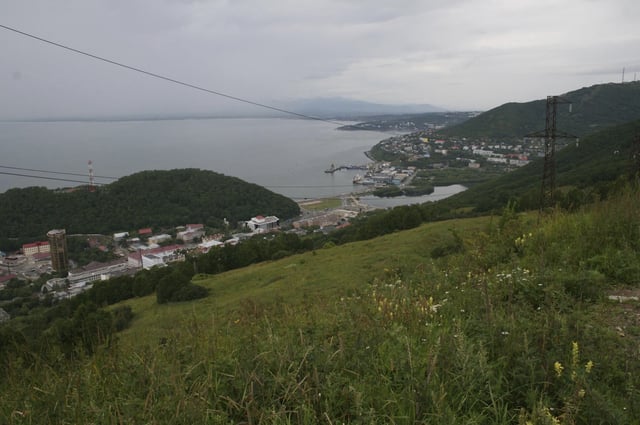The water is calm in the port of Petropavlovsk-Kamchatsky on the Russian peninsula of Kamchatka in the Far East. When tsunami warnings are issued, people in the region are urged to stay away from the coast.