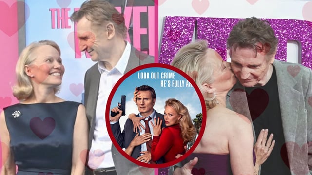 Pamela Anderson y Liam Neeson sorprenden con nuevo romance nacido en el set de The Naked Gun. / Foto: Especial