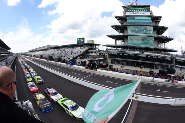 INDIANAPOLIS, INDIANA - JULY 26: NASCAR Xfinity Series Pennzoil 250 at Indianapolis Motor Speedway on July 26, 2025 iPhoto by James Gilbert/Getty Images)