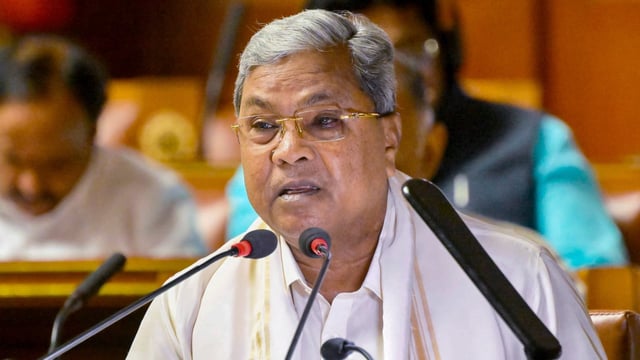 Karnataka chief minister Siddaramaiah. 