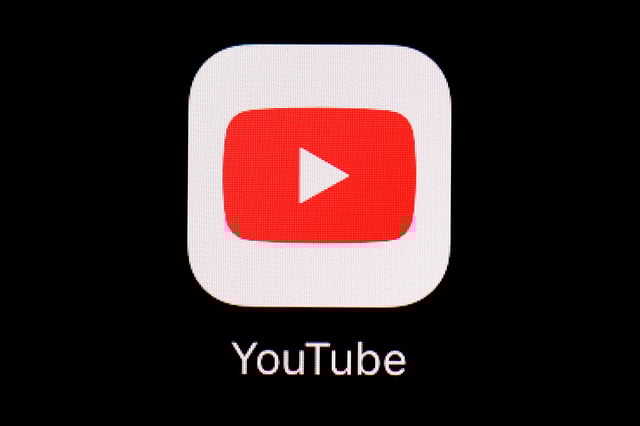FILE - The YouTube app is displayed on an iPad in Baltimore. (AP Photo/Patrick Semansky, File)