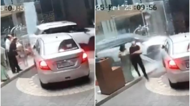 Woman Rams SUV Into Ramada Hotel Lobby in Bareilly | Image: X