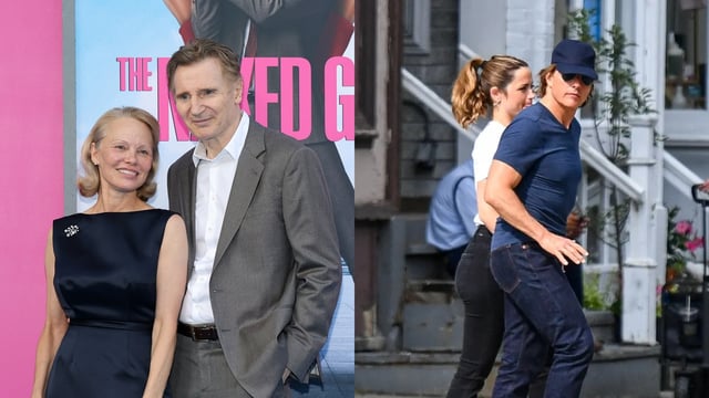 PAmela Anderson and Liam Neeson; Ana De Armas and Tom Cruise