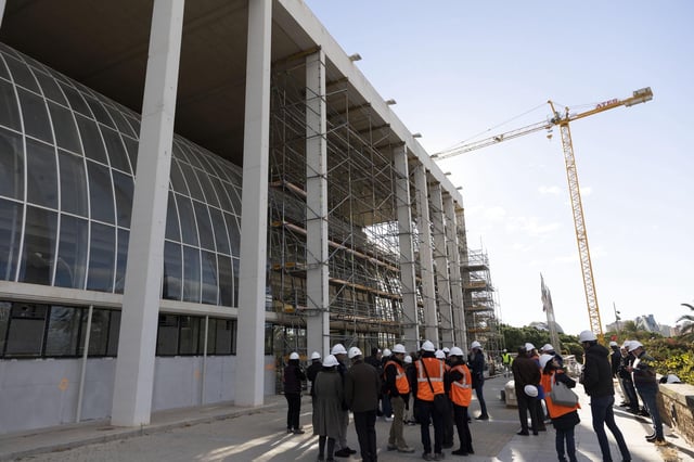 Obras de reforma en el Palau de la Música