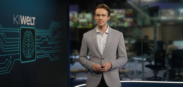 WELT-Reporter Paul Klinzing stand Modell für den Avatar-Moderator bei „KI-WELT“