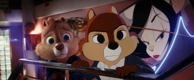 Chip, left, and Dale in “Chip’ n Dale: Rescue Rangers,” directed by Akiva Schaffer. (Disney Enterprises, Inc/Disney Enterprises, Inc/TNS)