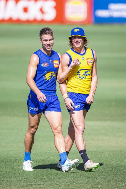 West Coast stars Elijah Hewett and Harley Reid.