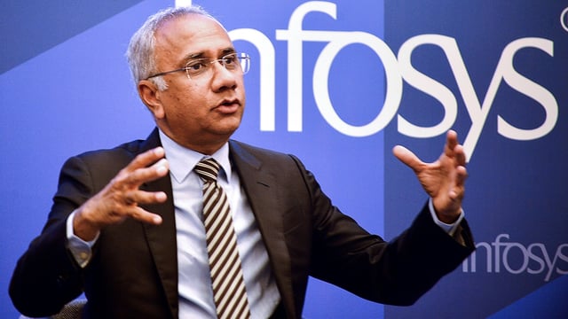 CEO Salil Parekh confirms that Infosys plans to bring in about 20,000 college graduates this year.