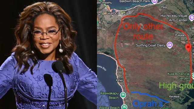 As Tsunami Panic Grips Hawaii, Oprah Winfrey Accused of Blocking Key Escape Route| WATCH