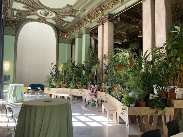 Refugio climático del Círculo de Bellas Artes (CBA) en Madrid, que cuenta con un total de siete zonas de recreación.