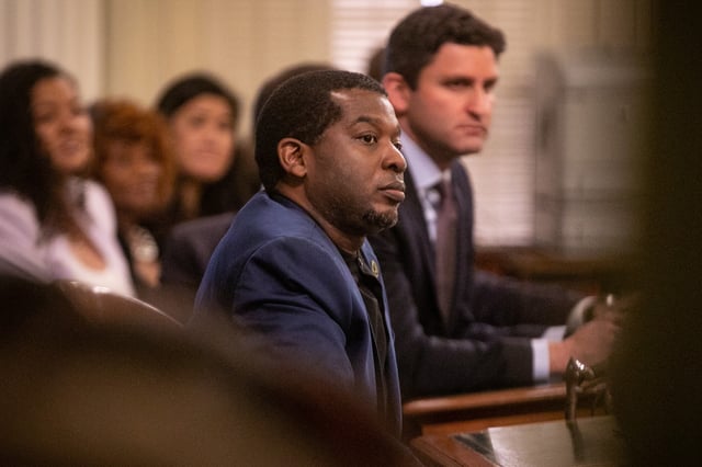 FILE: California Assemblymember Corey Jackson along with fellow lawmakers honor women in California during Women’s History Month on Monday, March 20, 2023, in Sacramento, Calif.