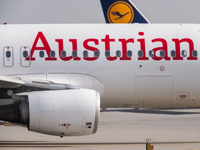 Ein Flugzeug der Austrian Airlines