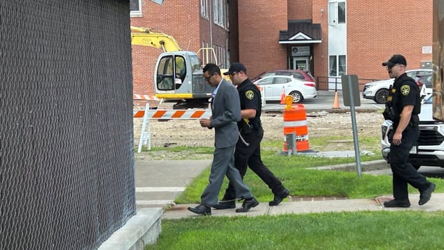 Luciano Frattolin arrives at the Essex County Courthouse on Wednesday, July 30, 2025. 