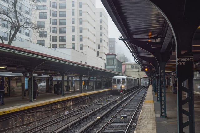 The Prospect Park station on the B and Q lines in Brooklyn
