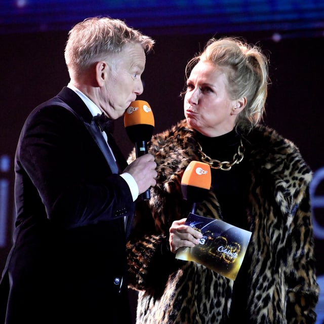 Andrea Kiewel und Johannes B. Kerner moderieren die ZDF-Silvestershow.