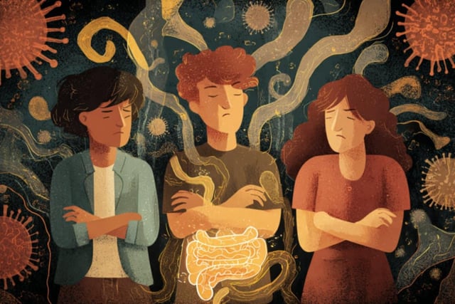 Individuals with long COVID were significantly more likely to have a disorder of gut-brain interaction and reported worse anxiety, depression, and quality of life.Credit: Neuroscience News