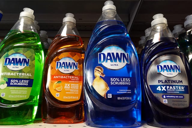 Dawn dishwashing liquid, a brand owned by Procter & Gamble, is seen for sale in a store in Manhattan, New York City, U.S., June 29, 2022.