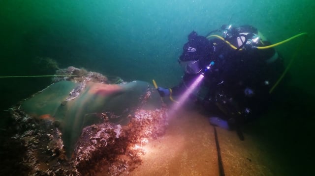 The Northumberland sank in 1703 off the coast of southeast England.