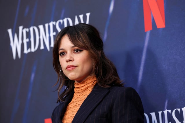 Cast member Jenna Ortega attends a photo call for the television series "Wednesday" at Hollywood Forever Cemetery in Los Angeles, California, U.S., April 29, 2023. REUTERS/Mario Anzuoni/ File Photo