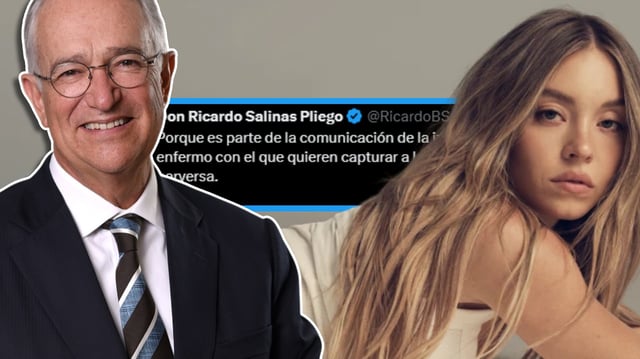 Salinas Pliego opina sobre la polémica campaña de Sydney Sweeney y su controvertido eslogan con doble sentido. / Foto: Especial
