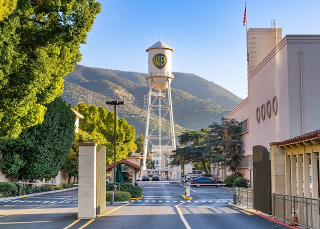 General views of the Warner Brothers studio lot on December 13, 2023 in Burbank, California.  (Photo by AaronP/Bauer-Griffin/GC Images)